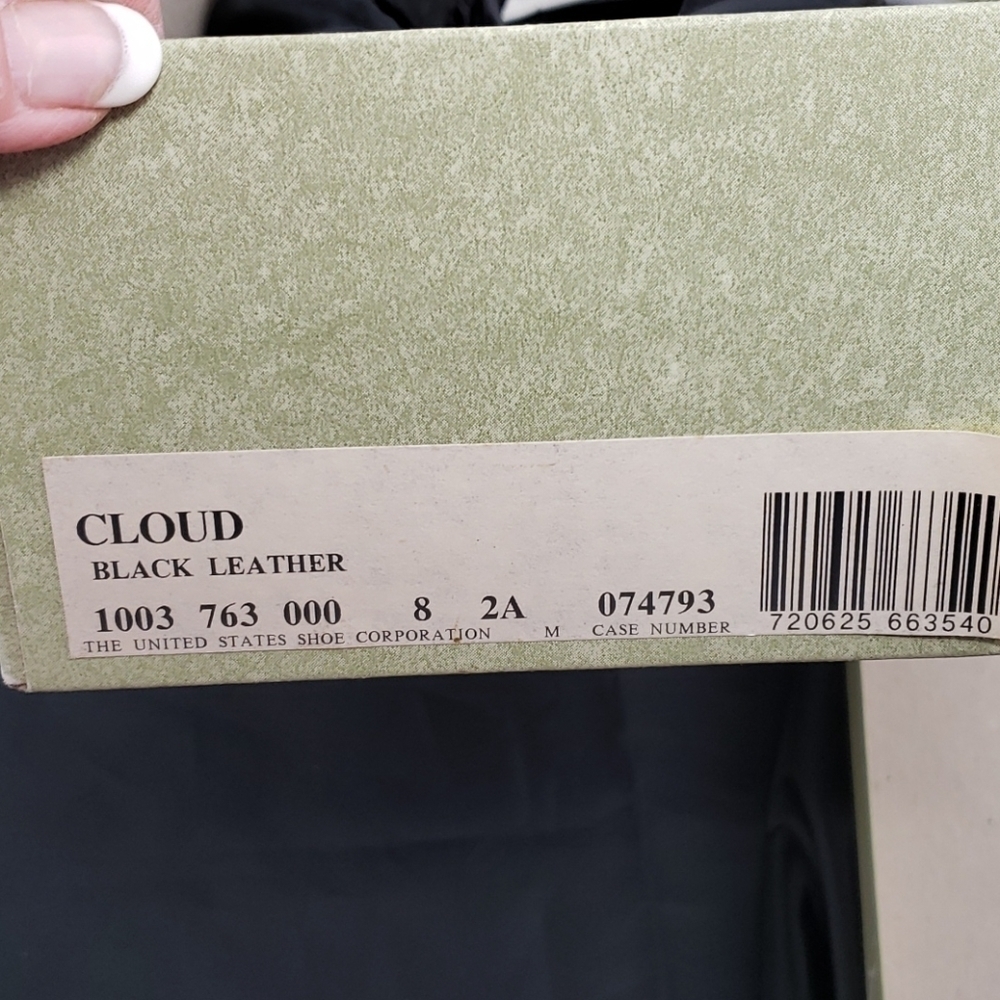 Selby Cloud Black Leather Flats Balletcore 8AA NIB Deadstock - Picture 16 of 16
